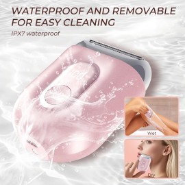 Akunbem Electric Razor for Women - Mini Bikini Trimmer - Shaver for Pubic, Legs, Arm & Body - Painless Hair Removal Device - Cordless Wet & Dry Use Akunbem Electric Razor for Women - Mini Bikini Trimmer - Shaver for Pubic, Legs, Arm & Body - Painless Hair Removal Device - Cordless Wet & Dry Use