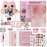 FINcredible Photomaker Kit - Instant Print Camera for Kids Plus DIY Journal Kit for Girls - 150 Pcs Tween Journal & Camera for Girls - 6 7 8 9 10 11 12 13 14 Year Old Girl (Cat)