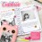 FINcredible Photomaker Kit - Instant Print Camera for Kids Plus DIY Journal Kit for Girls - 150 Pcs Tween Journal & Camera for Girls - 6 7 8 9 10 11 12 13 14 Year Old Girl (Cat)