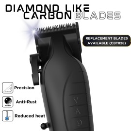 Supreme Trimmer Vader Clipper with DLC Taper Blade STC5098 | 210 Min Run Time 7500 RPM Hair Trimmer | Professional Brushless Motor Barber Clipper | Black Supreme Trimmer Vader Clipper with DLC Taper Blade STC5098 | 210 Min Run Time 7500 RPM Hair Trimmer | Professional Brushless Motor Barber Clipper | Black