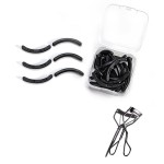 Eyelash Curler Refills Compatible with Shiseido,Eyelash Curler Refills 24PCS,Silicone Lash Curler Refill Pads Compatible with Shiseido (Black)
