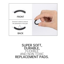 Eyelash Curler Refills Compatible with Shiseido,Eyelash Curler Refills 24PCS,Silicone Lash Curler Refill Pads Compatible with Shiseido (Black)