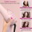 APOKE 3 in 1 Hair Dryer Brush Professional 1200W Powerful Ceramic Tourmaline 3 Heat/2 Speed Settings One Step Hair Dryer and Styler (Pink)