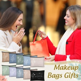 Jetec 30 Pcs Christian Gift for Women Religious Mother\'s Day Gifts Cosmetic Bags Inspirational Bible Verse Pencil Pouch Makeup Bags with Zipper for Travel Women Mother Sister(Simplicity Style)