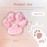 Taba Giant Paw Squishy for Kids Adults, Big Furry Cat Paw Squishy Toys for Stress Relief, Super Soft Squeeze Fidget Toys (Clear&Pink)