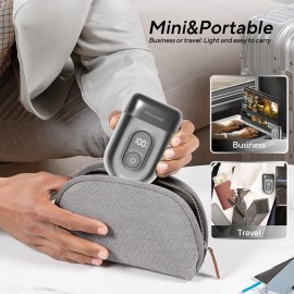 Akunbem Electric Razor for Men Mini Electric Shavers for Men Portable Foil Shaver with Upgraded 3 Floating Razor Blades Wet/Dry Use USB Rechargeable LED Display