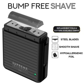Supreme Trimmer Solo Lite Electric Foil Shaver for Men | 90 Min Runtime, Type C USB Charging, Electric Razor for Travel or Home use- Easy to Carry | STF91 Supreme Trimmer Solo Lite Electric Foil Shaver for Men | 90 Min Runtime, Type C USB Charging, Electric Razor for Travel or Home use- Easy to Carry | STF91