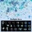600Pcs Cute 3D Nail Charms and Gems, Blue Rabbit Bow Charms Alloy Butterfly Heart Star Nail Jewels with Nail Rhinestones, Mixed Gold Nail Studs Charms and Glitter Nail Sequins for Nail Design (Blue)