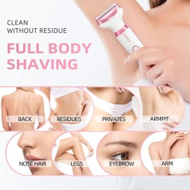 Ourcec Electric Razor Shavers for Women Wet/Dry 5 in 1 Bikini Trimmer Face Razors for Face Nose Eyebrow Arms Armpit Legs Pubic Area Painless Facial Hair Removal Ourcec Electric Razor Shavers for Women Wet/Dry 5 in 1 Bikini Trimmer Face Razors for Face Nose Eyebrow Arms Armpit Legs Pubic Area Painless Facial Hair Removal