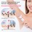 Ourcec Electric Razor Shavers for Women Wet/Dry 5 in 1 Bikini Trimmer Face Razors for Face Nose Eyebrow Arms Armpit Legs Pubic Area Painless Facial Hair Removal