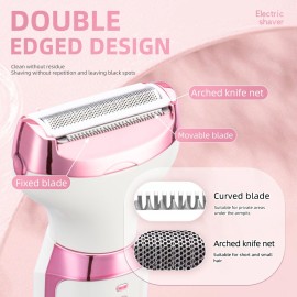 Ourcec Electric Razor Shavers for Women Wet/Dry 5 in 1 Bikini Trimmer Face Razors for Face Nose Eyebrow Arms Armpit Legs Pubic Area Painless Facial Hair Removal Ourcec Electric Razor Shavers for Women Wet/Dry 5 in 1 Bikini Trimmer Face Razors for Face Nose Eyebrow Arms Armpit Legs Pubic Area Painless Facial Hair Removal
