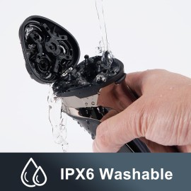 Electric Razor for Men, Cordless Shaver for Men Face, USB-C Rechargeable Mens Electric Razors for Shaving face,Waterproof Wet Dry Shaver with Pop Up Trimmer, Portable Razor by KOMINGDON