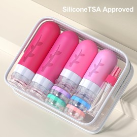 18pack Travel Bottles for Toiletries,TSA Approved Silicone Travel Containers jar for Toiletries,Leak Proof Refillable Liqus Shampoo And Conditioner Essentials toiletry 18pack Travel Bottles for Toiletries,TSA Approved Silicone Travel Containers jar for Toiletries,Leak Proof Refillable Liqus Shampoo And Conditioner Essentials toiletry