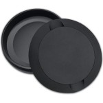 Matte Black Metal Zyn Pouch Container - Dual Compartment Storage Tin with Secure Lid