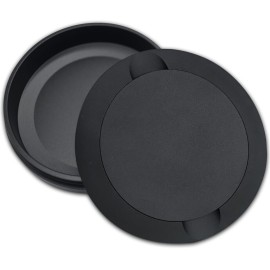 Matte Black Metal Zyn Pouch Container - Dual Compartment Storage Tin with Secure Lid