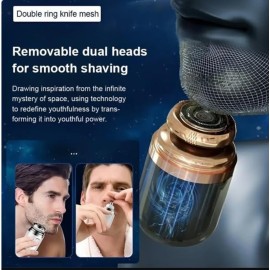 Mini Portable Electric Shaver - Pocket Size Washable Electric Razor for Men Women - 2-in-1 Electric Shaver Nose Hair Trimmer for Travel Office Business Trip (Black) Mini Portable Electric Shaver - Pocket Size Washable Electric Razor for Men Women - 2-in-1 Electric Shaver Nose Hair Trimmer for Travel Office Business Trip (Black)