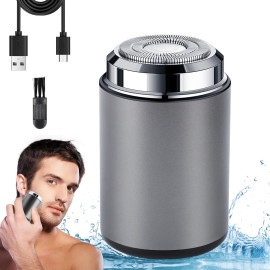 Mini Electric Shaver, Portable Mini Electric Shaver,Portable Pocket Travel Shaver for Men Women, USB Rechargeable Waterproof Electric Razor Trimmer for Car, Office, Business Trip (Gray) Mini Electric Shaver, Portable Mini Electric Shaver,Portable Pocket Travel Shaver for Men Women, USB Rechargeable Waterproof Electric Razor Trimmer for Car, Office, Business Trip (Gray)