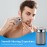 Mini Electric Shaver, Portable Mini Electric Shaver, Pocket Size MiniElectricShaver for Men, USB Rechargeable Waterproof ShaverElectric Beard Trimmer for Car, Office, Business Trip (Silver)