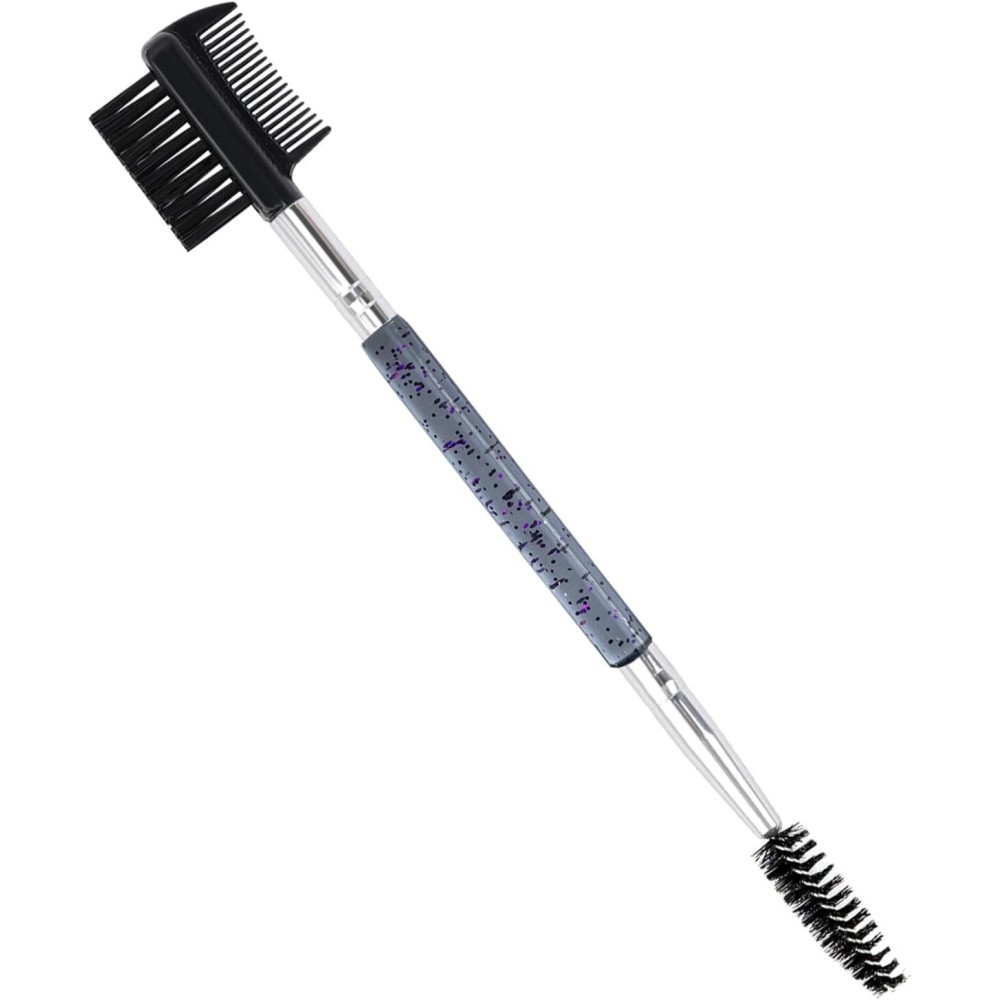 3 Head Eyebrow Eyelash Shaper Eyelash Comb Double Head Brush Makeup Grooming Tool cosmetic with 3 Different Spoolie Brushes for Separating Lashes, Eliminating Mascara Clumps, Grooming and Shaping Brow