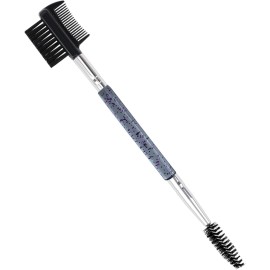 3 Head Eyebrow Eyelash Shaper Eyelash Comb Double Head Brush Makeup Grooming Tool cosmetic with 3 Different Spoolie Brushes for Separating Lashes, Eliminating Mascara Clumps, Grooming and Shaping Brow