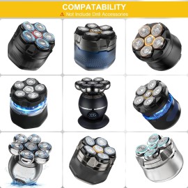 Hard Case Compatible with Microtouch/for Tustow/for Redbreak/for SOLIMPIA Electric Shaver for Titanium Head Shavers, (Case Only) for Bald Men, Travel Electric Razor Storage Box (Black Yellow)