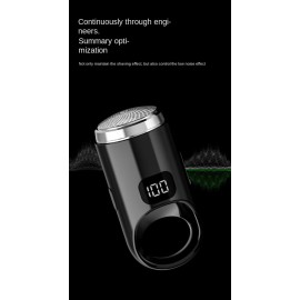 Mini Electric Shaver, Pocket Size Electric Razor for Men, Type-C Charging Rechargeable Waterproof Shaver Cordless Beard Shaver for Home, Car, Office, Business Trip, Black