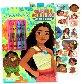 Disney Moana 2 Coloring and Activity Book Set - Bundle with Imagine Ink Coloring Book, Stickers, Play Pack and More