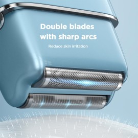 Electric Foil Shavers for Men,Upgraded 3-Speed Electric Razor, Double Floating Blade IPX7 Waterproof Wet/Dry LED Display USB Rechargeable