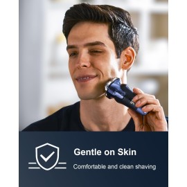 Electric Razor for Men, Electric Shaver for Men Face, Rechargeable Wet Dry Waterproof Cordless Shaver with Pop Up Trimmer