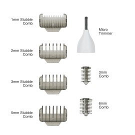 Remington Omniblade Face & Body Shaver for Men, 100% Waterproof, Rechargeable Razor with Removable Head, 35mm Main Blade + 7 Attachments (Adjustable Precision Stubble Combs & Micro Trimmer) Remington Omniblade Face & Body Shaver for Men, 100% Waterproof, Rechargeable Razor with Removable Head, 35mm Main Blade + 7 Attachments (Adjustable Precision Stubble Combs & Micro Trimmer)