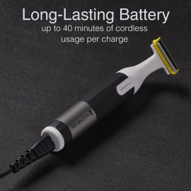 Remington Omniblade Face & Body Shaver for Men, 100% Waterproof, Rechargeable Razor with Removable Head, 35mm Main Blade + 7 Attachments (Adjustable Precision Stubble Combs & Micro Trimmer) Remington Omniblade Face & Body Shaver for Men, 100% Waterproof, Rechargeable Razor with Removable Head, 35mm Main Blade + 7 Attachments (Adjustable Precision Stubble Combs & Micro Trimmer)