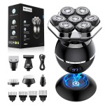 ETENTOUS Head Shavers for Bald Men, 2025 Upgraded Magnetic Head Shaver, Waterproof Wet/Dry Bald Head Shavers for Men, 6-in-1 Shaving Kit Electric Shaver