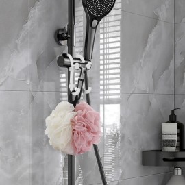 Linkidea Shower Razor Holder, Loofah Razor Storage Stand, Bathroom Shower Razor Hook Compatible with Gillette ProGlide Power, Vector 3, Mach 3, Venus Platinum&ComfortGlide (White)