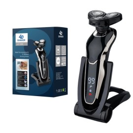 Electric Razor for Men, Electric Shaver, Rotary Shavers for Face Rechargeable Cordless with Sideburns Trimmer Nose Hair Trimmer, Waterproof Wet Dry Shaving