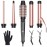 Vylto 5 in 1 Curling Iron Set-Instant Heat Hair Curling Wand Set with Curling Brush,4 Interchangeable Ceramic Wands (0.35-1.25) and Heat Protective Glove & 2 Clips for Girls and Women
