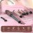 Vylto 5 in 1 Curling Iron Set-Instant Heat Hair Curling Wand Set with Curling Brush,4 Interchangeable Ceramic Wands (0.35-1.25) and Heat Protective Glove & 2 Clips for Girls and Women