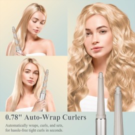 Chivixe 20mm/0.78 inch Long Curling Barrels Attachment Compatible with Shark FlexStyle Accessories, Auto-Wrap Curling Iron Curlers to Create Natural Classic and Textured Waves