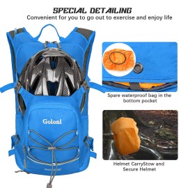 Hydration Backpack,Lightweight Hiking Backpack with 2L Water Bladder,Insulation Water Backpack for Men Women,Hydration Pack for Biking, Running, Festival,Camping