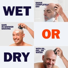 Toncoke Head Shavers for Bald Men - 5D Rechargeable Head Face Magnetic Electric Razor, Wet Dry Shaving LED Display Cordless USB C Type-C Charging Men\'s Rotary Shaver Gift for Son Boyfriend Birthday