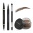 Eyebrow Pen Makeup Kit, with 4 Tip Waterproof Microblading Eyebrow Pencil, Eyeliner, Eyebrow Pomade and Dual-ended Eyebrow Brush, Brow Pencil Eyebrow Kit for Natural Looking - Dark Brown