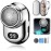 Mini Electric Shaver, 2024 New Fast Charging Digital Display Mini Portable with Mirror, USB Rechargeable Powerful Storm Shaver for Men Mini Electric Razor Beard Trimmer (Silver)