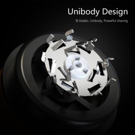 Mini Electric Shaver for Men-Type-C Fast Charging with High-Speed Motor,LED Digital Display,18 Precision Steel Blades, Trendy Dual Color Mini Design,Portable Electric Razor (Black, Small)