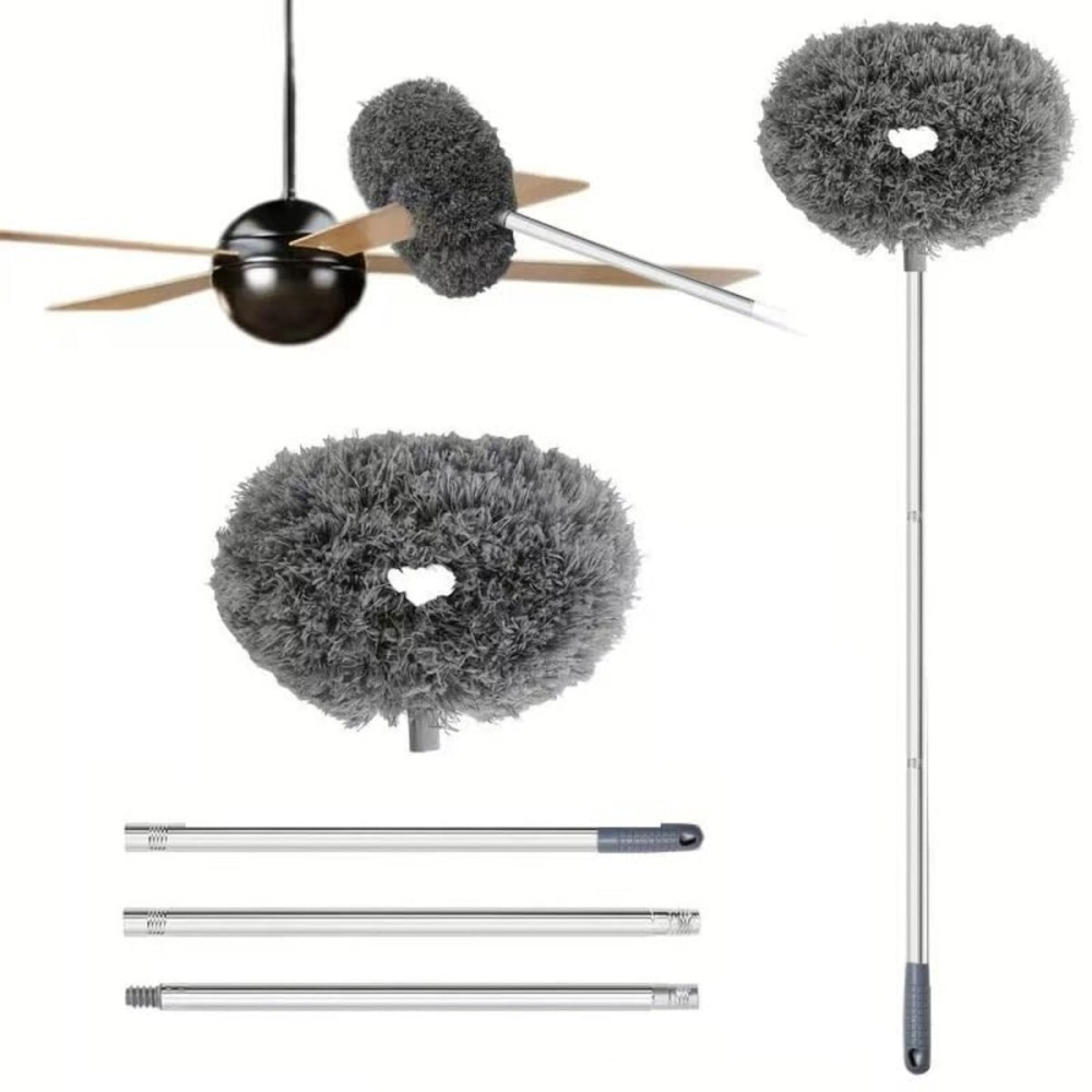 MLHpeak Ceiling Fan Cleaner Duster, Adjustable and Removable Fan Blade Cleaner from 18 to 62 Inches for Cleaning Walls Bookshelves Furniture Door Window Top (Gray) MLHpeak Ceiling Fan Cleaner Duster, Adjustable and Removable Fan Blade Cleaner from 18 to 62 Inches for Cleaning Walls Bookshelves Furniture Door Window Top (Gray)